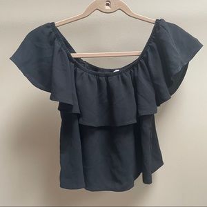 Design Lab Off Shoulder Ruffle Top